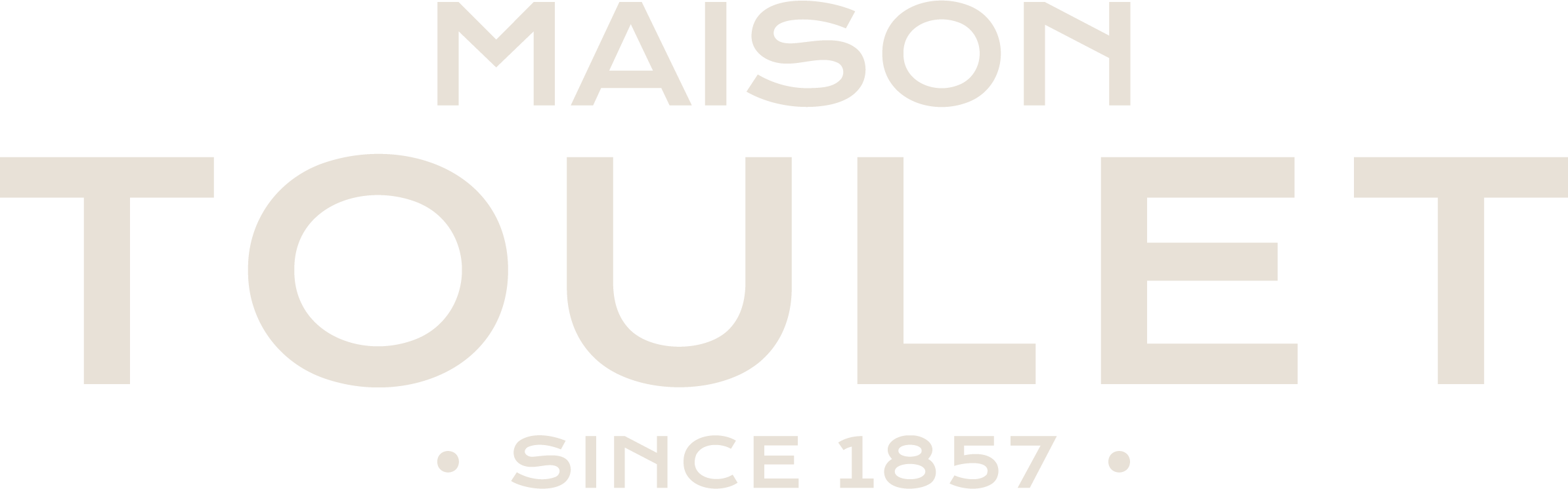Maison Toulet logo écru