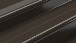 Lackiert - schokoladenbraun